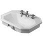 Duravit 1930 - Lavabo avec trop-plein, 580 mm x 470 mm, blanc - lavabo un trou, avec WonderGliss 04765800001 Duravit 1930 - Lavabo avec trop-plein, 580 mm x 470 mm, blanc - lavabo un trou, avec WonderGliss 04765800001