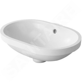 Duravit Bathroom_Foster - Vasque à encastrer, 430x280 mm, avec WonderGliss, blanc alpin 03364300001