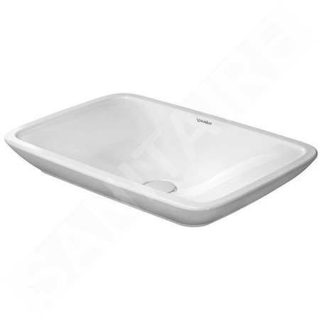 Duravit Puravida - Vasque sans trou et sans trop-plein, avec WonderGliss, 700 x 465 mm, blanc 03697000001