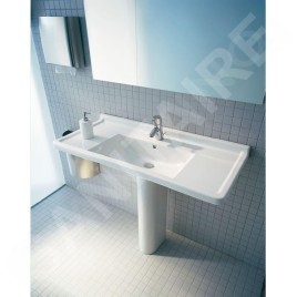 Duravit Starck 3 - Lavabo pour meuble 1050x485 mm, avec 1 trou, avec WonderGliss, blanc alpin 03041000001