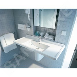 Duravit Starck 3 - Lavabo pour meuble 1050x485 mm, avec 1 trou, avec WonderGliss, blanc alpin 03041000001