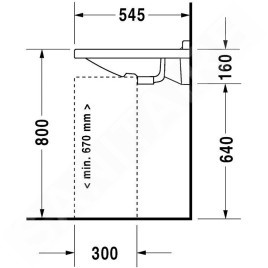 Duravit Starck 3 - Lavabo Med, 600x545 mm, sans trou pour robinetterie, blanc 0312600000