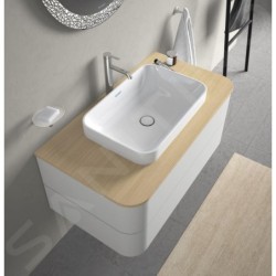 Duravit Happy D.2 Plus - Vasque 600x400 mm, avec WonderGliss, blanc alpin 23596000001