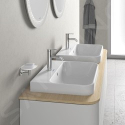 Duravit Happy D.2 Plus - Vasque 600x460 mm, avec un trou pour robinet, avec WonderGliss, blanc 23606000001