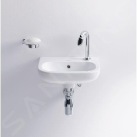Duravit D-Code - Lave-mains 360x270 mm, avec 1 trou à droite, blanc alpin 07053600082