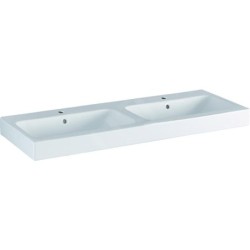 Geberit iCon - Double lavabo, 1200x485 mm, blanc 124120000