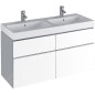Geberit iCon - Double lavabo, 1200x485 mm, blanc 124120000 Geberit iCon - Double lavabo, 1200x485 mm, blanc 124120000