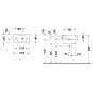 Duravit Vero - Lave-mains 500x250 mm, un trou pour robinetterie à gauche, avec WonderGliss, blanc alpin 07035000091