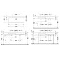 Duravit Vero - Double vasque 1200x470 mm, avec 2 trous pour robinetterie, avec WonderGliss, blanc alpin 04541200241 Duravit Vero - Double vasque 1200x470 mm, avec 2 trous pour robinetterie, avec WonderGliss, blanc alpin 04541200241