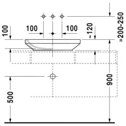 Duravit DuraStyle - Vasque, 600x380 mm, avec WonderGliss, blanc 03496000001
