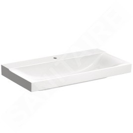 Geberit Xeno 2 - Lavabo 900x480 mm, avec 1 trou, sans trop-plein, avec KeraTect, blanc 500.531.01.1