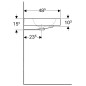Geberit iCon - Lavabo, 600x485 mm, blanc 124063000 Geberit iCon - Lavabo, 600x485 mm, blanc 124063000