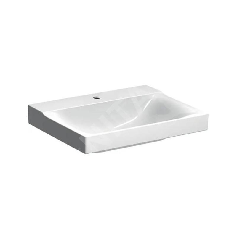 Geberit Xeno 2 - Lavabo 600x480 mm, avec 1 trou, sans trop-plein, avec KeraTect, blanc 500.530.01.1 Geberit Xeno 2 - Lavabo 600x480 mm, avec 1 trou, sans trop-plein, avec KeraTect, blanc 500.530.01.1