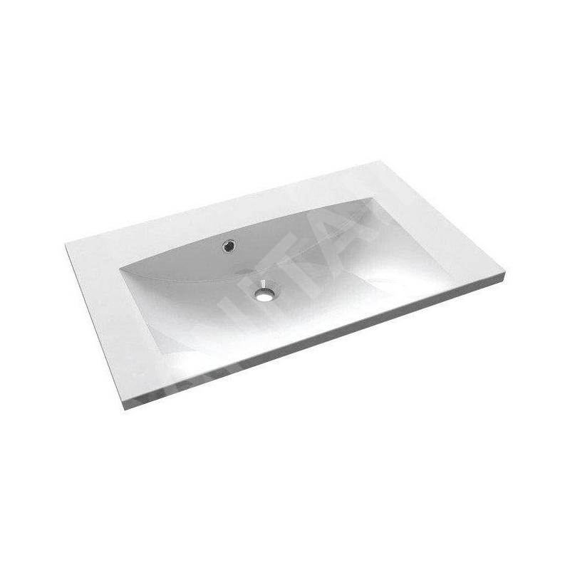 Sapho Maria - Lavabo 750x460 mm, sans trou pour robinet, blanc MA075-0