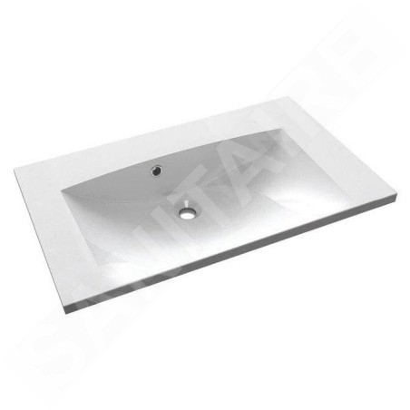 Sapho Maria - Lavabo 750x460 mm, sans trou pour robinet, blanc MA075-0