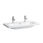 Laufen Lua - Double lavabo de meuble 46x100 cm, avec trop-plein, 2 trous pour robinetterie, blanc H8100890001071 Laufen Lua - Double lavabo de meuble 46x100 cm, avec trop-plein, 2 trous pour robinetterie, blanc H8100890001071