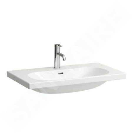 Laufen Lua - Lavabo de meuble 80x46 cm, avec trop-plein, trou pour robinet, LCC, blanc H8160874001041