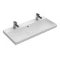 Villeroy & Boch Avento - Double meuble-lavabo 1000x470 mm, avec trop-plein, trou pour robinet, CeramicPlus, Stone White 4156A4RW Villeroy & Boch Avento - Double meuble-lavabo 1000x470 mm, avec trop-plein, trou pour robinet, CeramicPlus, Stone White 4156A4RW