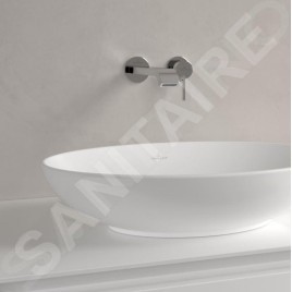 Villeroy & Boch Loop&Friends - Vasque, 560x380 mm, avec trop-plein, CeramicPlus, Stone White 4A4700RW