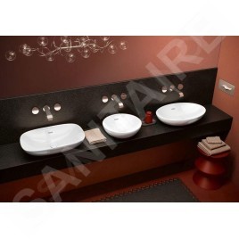 Villeroy & Boch Loop&Friends - Vasque, 560x380 mm, avec trop-plein, CeramicPlus, Stone White 4A4700RW