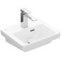 Villeroy & Boch Subway 3.0 - Meuble-lavabo 370x305 mm, avec trop-plein, trou pour robinet, blanc alpin 43703701