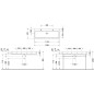 Duravit Vero Air - Double-lavabo 1200x470 mm, sans trop-plein, avec trou pour robinetterie, blanc 2350120043