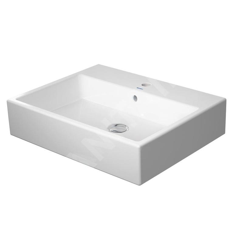 Duravit Vero Air - Lavabo 600x470 mm, avec trop-plein, avec 1 trou pour robinetterie, WonderGliss, blanc 23506000001 Duravit Vero Air - Lavabo 600x470 mm, avec trop-plein, avec 1 trou pour robinetterie, WonderGliss, blanc 23506000001