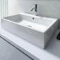 Duravit Vero Air - Meuble lavabo 700x470 mm, avec trop-plein, avec 1 trou pour robinetterie, WonderGliss, blanc 23507000271 Duravit Vero Air - Meuble lavabo 700x470 mm, avec trop-plein, avec 1 trou pour robinetterie, WonderGliss, blanc 23507000271