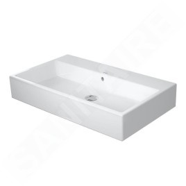 Duravit Vero Air - Lavabo 800x470 mm, avec trop-plein, sans trou de robinetterie, blanc 2350800060