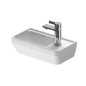 Duravit D-Neo - Lavabo 400x220 mm, 1 trou pour robinet à droite, blanc 0739400041