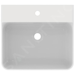 Ideal Standard Conca Ceram - Lavabo 500x450 mm, avec trop-plein, trou pour robinet, blanc T369001
