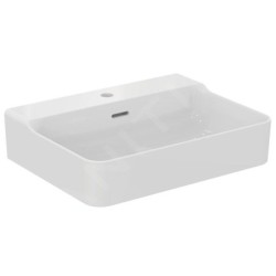 Ideal Standard Conca Ceram - Lavabo 600x450 mm, avec trop-plein, trou pour robinet, blanc T369101