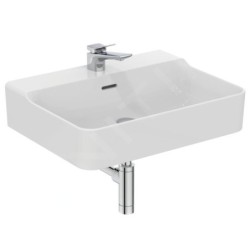Ideal Standard Conca Ceram - Lavabo 600x450 mm, avec trop-plein, trou pour robinet, blanc T369101