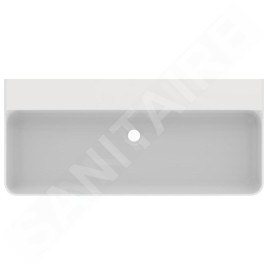 Ideal Standard Conca Ceram - Lavabo 1000x450 mm, sans trop-plein, sans trou pour robinet, blanc T380201