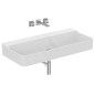 Ideal Standard Conca Ceram - Lavabo 1000x450 mm, sans trop-plein, sans trou pour robinet, blanc T380201 Ideal Standard Conca Ceram - Lavabo 1000x450 mm, sans trop-plein, sans trou pour robinet, blanc T380201