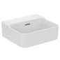 Ideal Standard Conca Ceram - Lave-main à poser 400x350 mm, avec trop-plein, sans trou pour robinet, blanc T387701