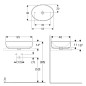 Geberit VariForm - Vasque 550x400 mm, sans trop-plein, sans trou pour robinetterie, blanc 500.771.01.2 Geberit VariForm - Vasque 550x400 mm, sans trop-plein, sans trou pour robinetterie, blanc 500.771.01.2