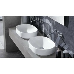 Geberit VariForm - Vasque 550x400 mm, sans trop-plein, sans trou pour robinetterie, blanc 500.771.01.2