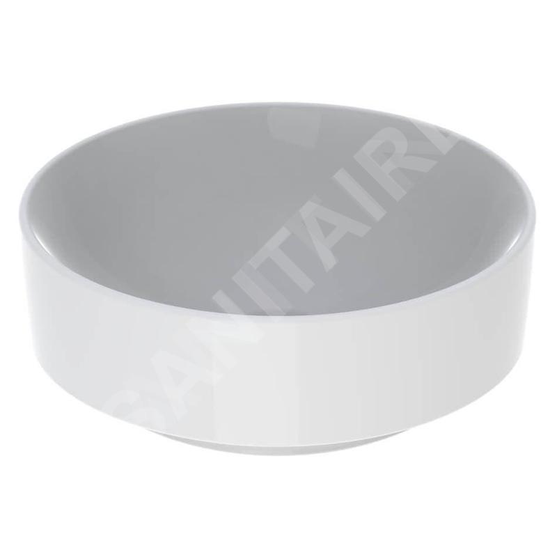 Geberit VariForm - Vasque, diamètre 400 mm, sans trop-plein, sans trou pour robinetterie, blanc 500.768.01.2 Geberit VariForm - Vasque, diamètre 400 mm, sans trop-plein, sans trou pour robinetterie, blanc 500.768.01.2