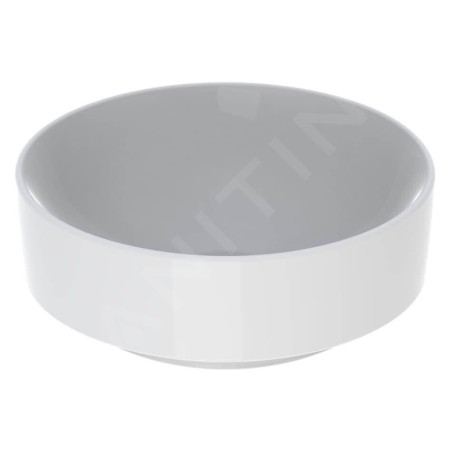Geberit VariForm - Vasque, diamètre 400 mm, sans trop-plein, sans trou pour robinetterie, blanc 500.768.01.2