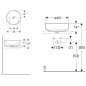 Geberit VariForm - Vasque, diamètre 400 mm, sans trop-plein, sans trou pour robinetterie, blanc 500.768.01.2 Geberit VariForm - Vasque, diamètre 400 mm, sans trop-plein, sans trou pour robinetterie, blanc 500.768.01.2