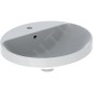 Geberit VariForm - Vasque à encastrer 500x450 mm, avec trop-plein, trou pour robinetterie, blanc 500.712.01.2 Geberit VariForm - Vasque à encastrer 500x450 mm, avec trop-plein, trou pour robinetterie, blanc 500.712.01.2