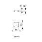 Ideal Standard Strada II - Cache céramique de l’évacuation, blanc T854601 Ideal Standard Strada II - Cache céramique de l’évacuation, blanc T854601