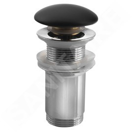 Sapho Accessoires - Bonde refermable pour lavabo sans trop-plein, Click Clack, noir mat AR901