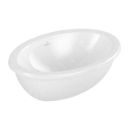 Villeroy & Boch Loop&Friends - Lavabo à encastrer, 430x280 mm, avec trop-plein, blanc alpin 4A530001
