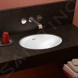 Villeroy & Boch Loop&Friends - Lavabo à encastrer, 430x280 mm, avec trop-plein, blanc alpin 4A530001