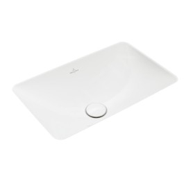 Villeroy & Boch Loop&Friends - Lavabo à encastrer, 540x340 mm, sans trop-plein, CeramicPlus, blanc alpin 4A5701R1