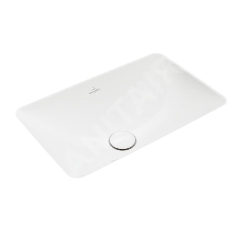 Villeroy & Boch Loop&Friends - Lavabo à encastrer, 540x340 mm, sans trop-plein, CeramicPlus, blanc alpin 4A5701R1 Villeroy & Boch Loop&Friends - Lavabo à encastrer, 540x340 mm, sans trop-plein, CeramicPlus, blanc alpin 4A5701R1