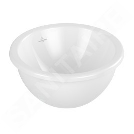 Villeroy & Boch Loop&Friends - Lavabo à encastrer, diamètre 390 mm, avec trop-plein, blanc alpin 4A590001