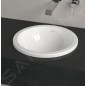 Villeroy & Boch Loop&Friends - Lavabo à encastrer, diamètre 390 mm, avec trop-plein, blanc alpin 4A590001